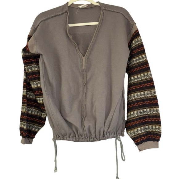 Mystree Sweaters - Mystree Distressed Laugenlook Boho Sweater Women’s M Casual Colorful Knit Cozy